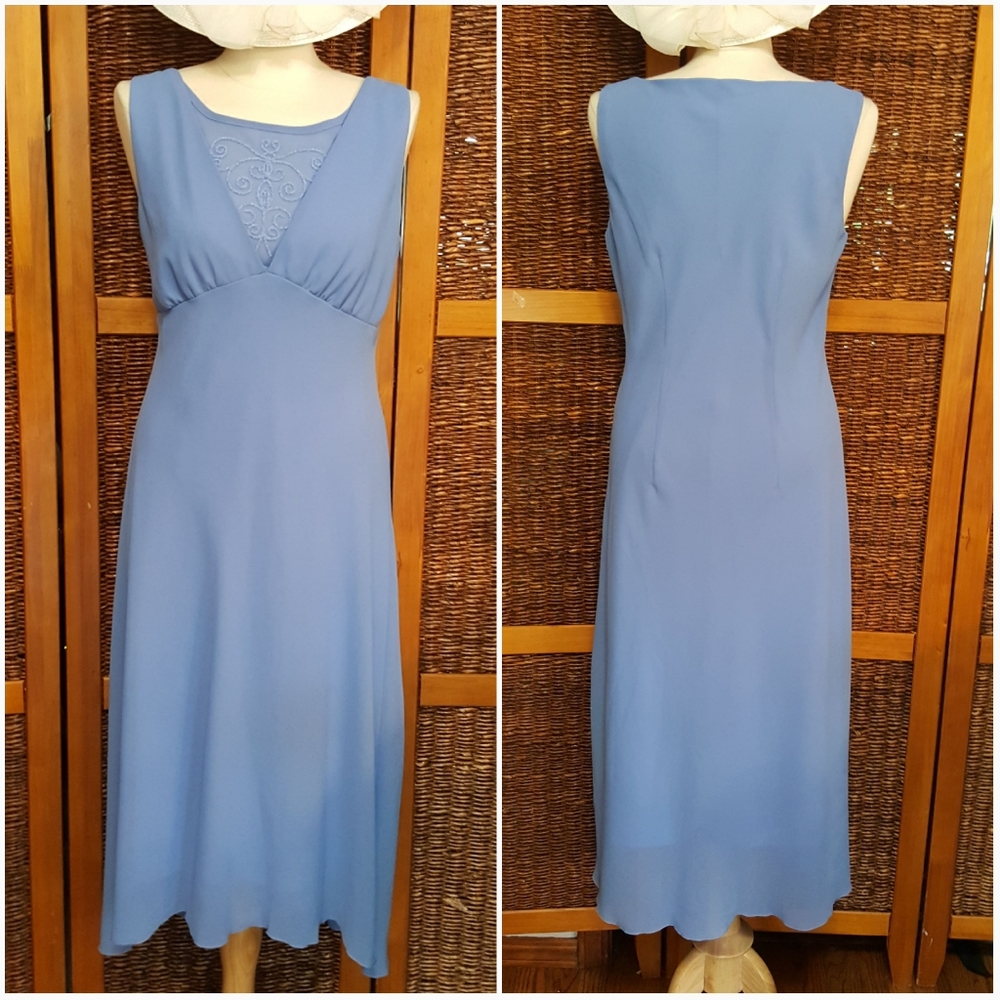 Periwinkle Beaded Dress